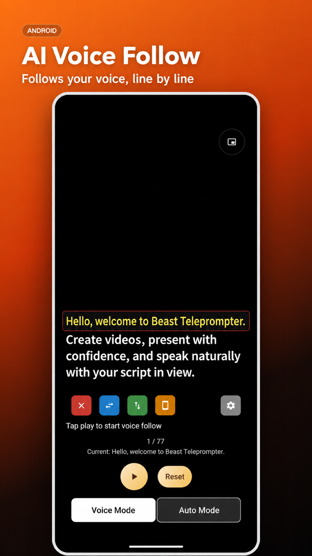 AI voice following